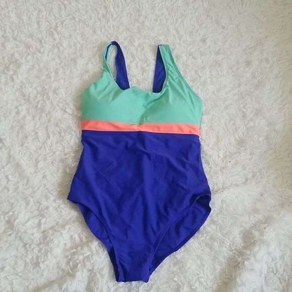 NWOT Wocleiliy Women Blue Swimsuit Sz XXL - Picture 4 of 8